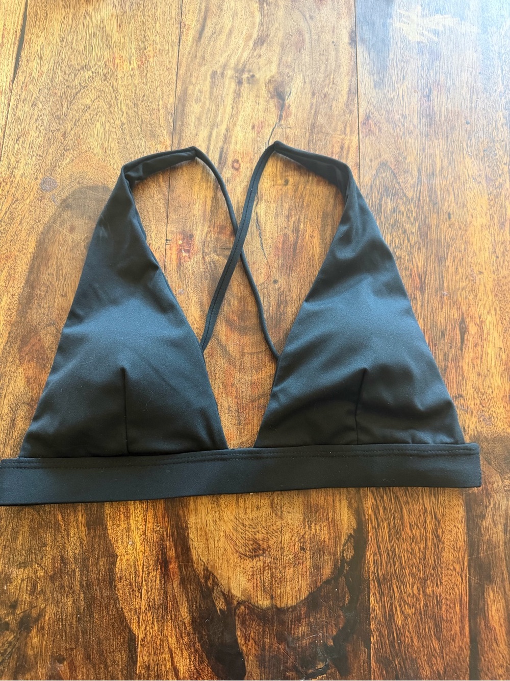 Black Triangle swim top-